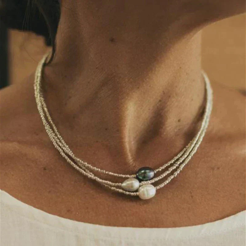 Vintage Naturperlenkette