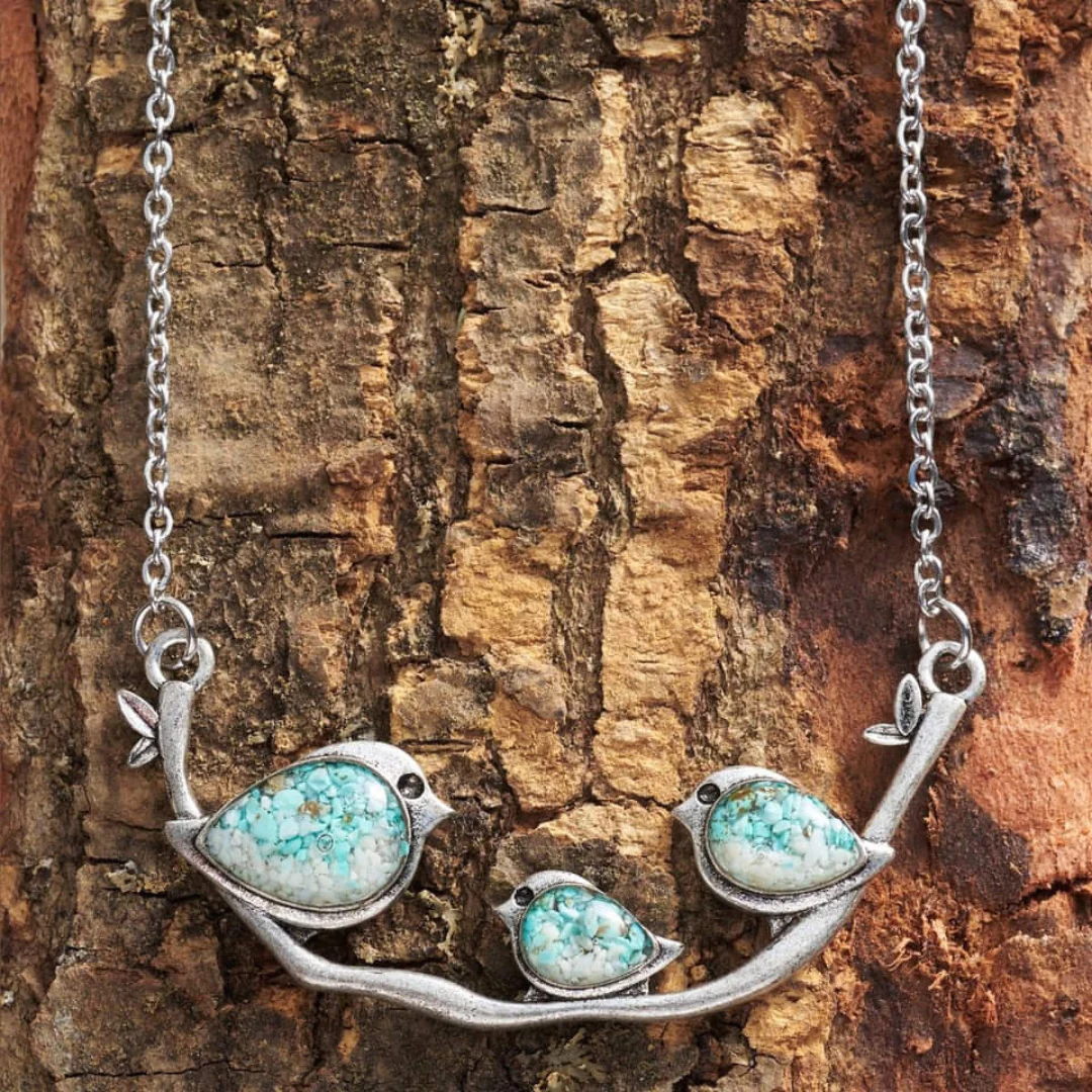Vintage Birdie Silberkette